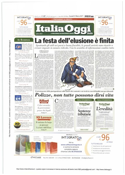 Italia oggi : quotidiano di economia finanza e politica